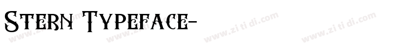 Stern Typeface字体转换